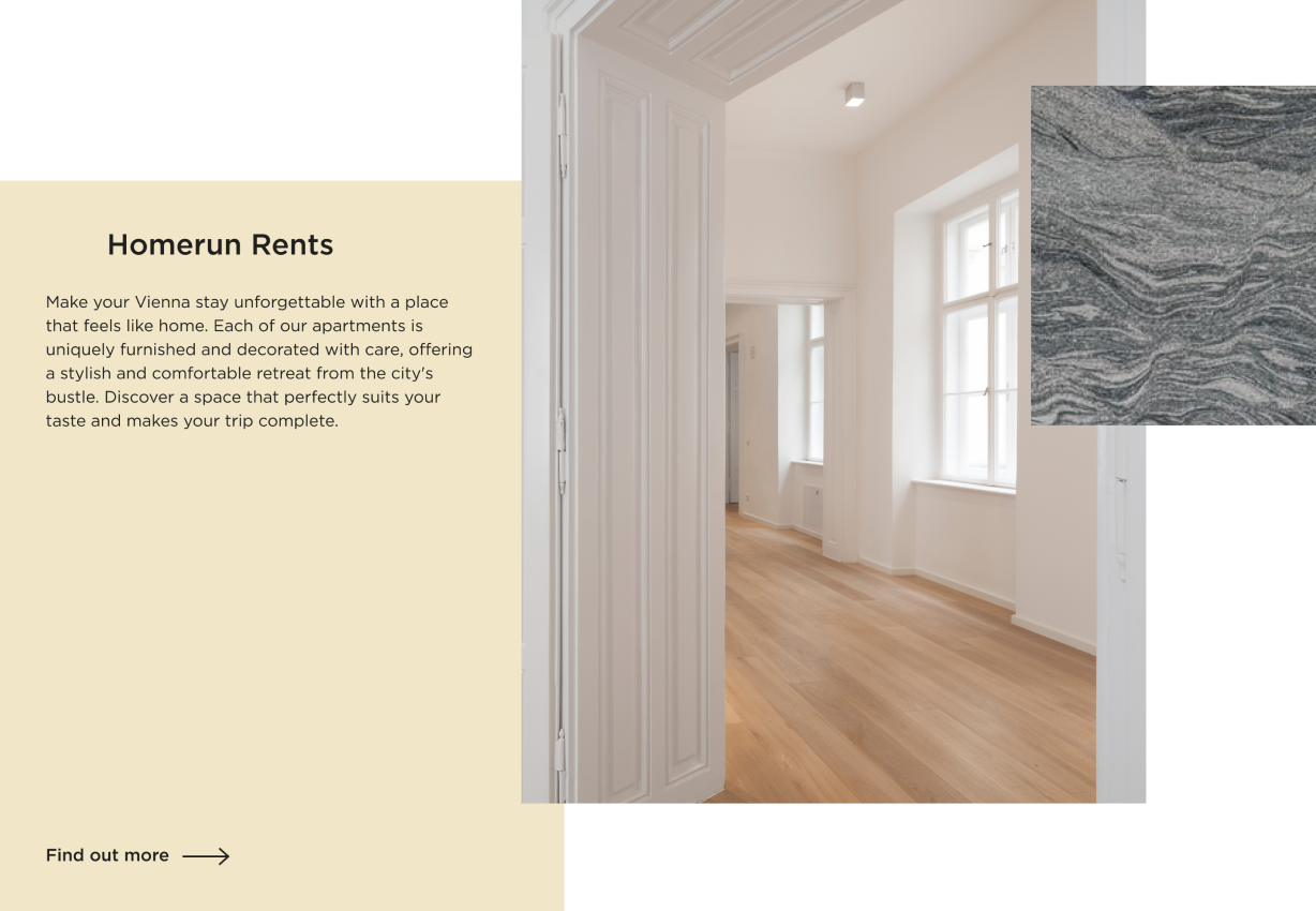 Homerun website screen
