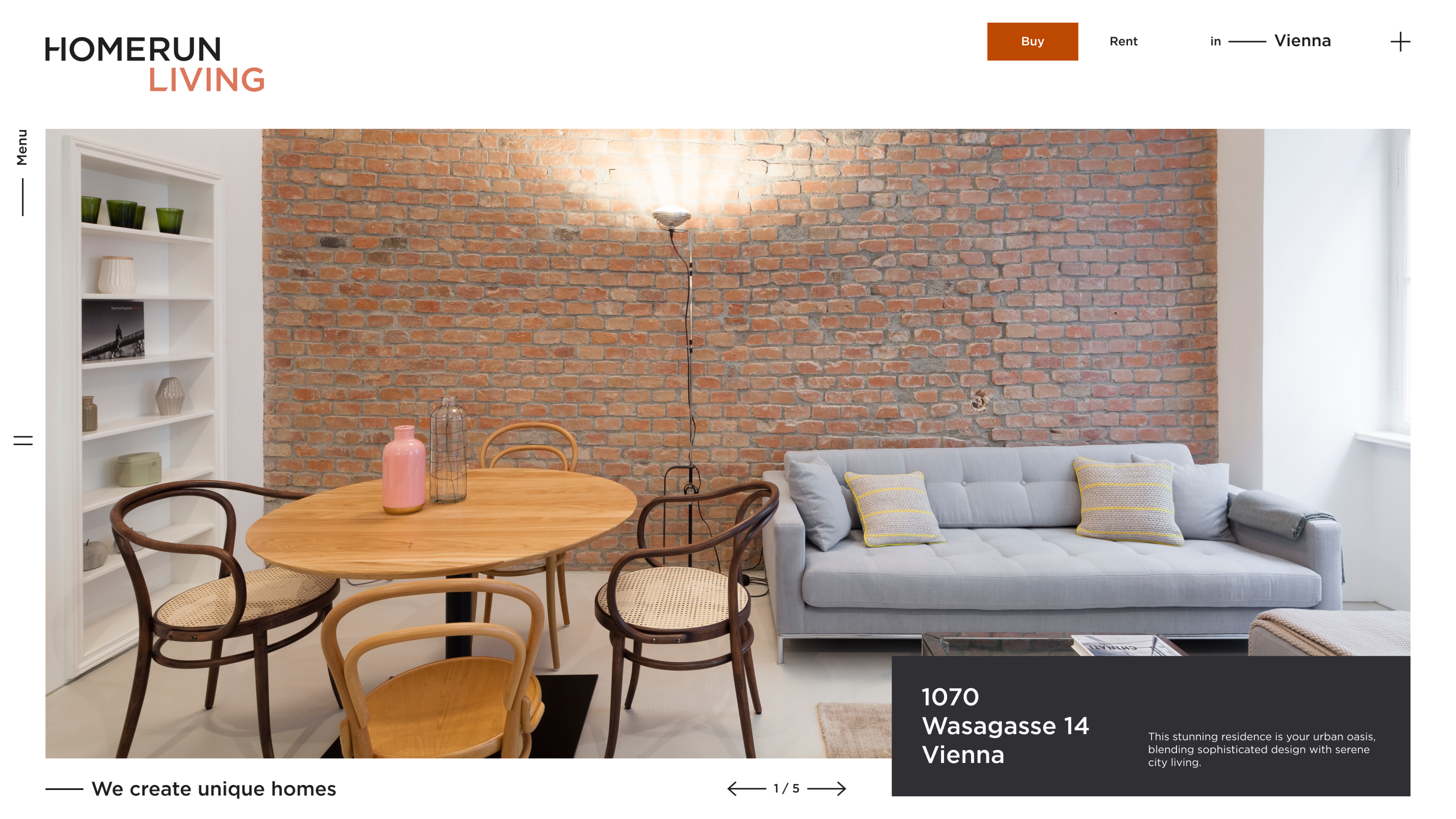 Homerun website — Design Two hero