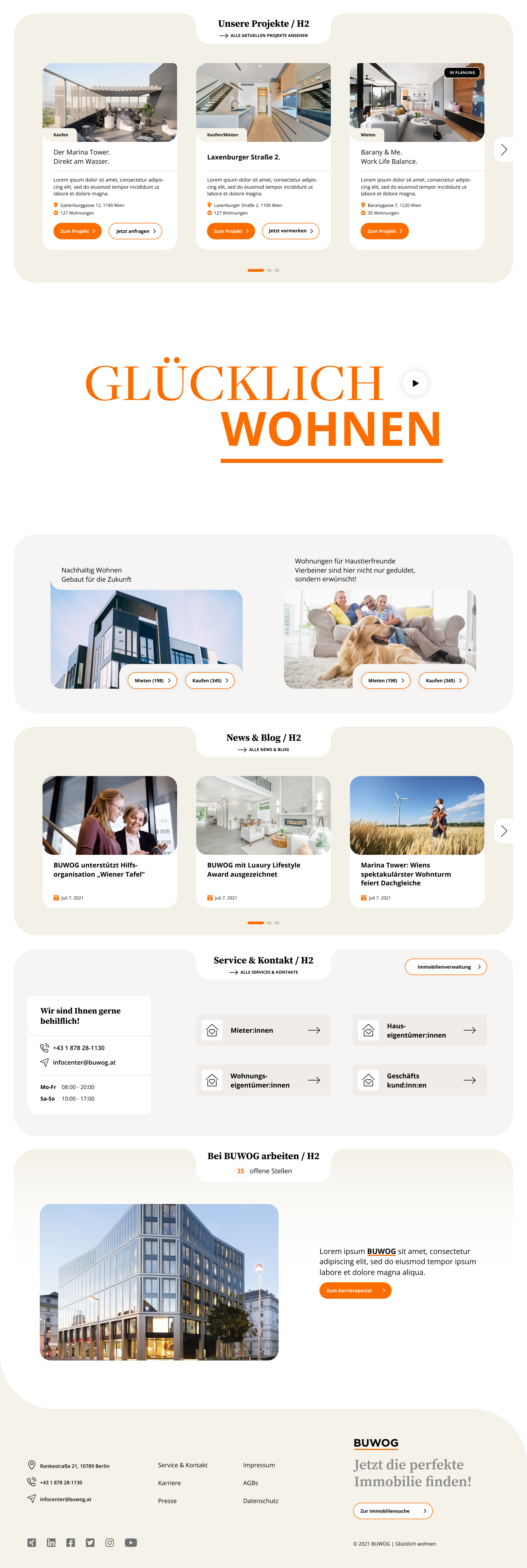 Buwog.at Startpage Modules